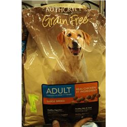 15LB BAG AUTHORITY GRAIN FREE LARGE BREED DOG FOOD