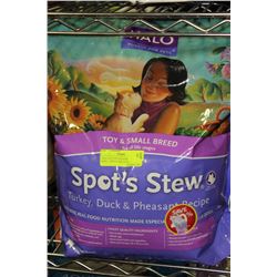 10LB HALO SPOT'S STEW TOY & SMALL BREED DOG FOOD
