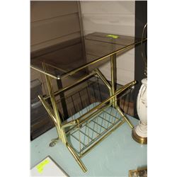 BRASS MAGAZINE RACK