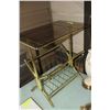 Image 1 : BRASS MAGAZINE RACK