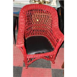 ANTIQUE WICKER ROCKING CHAIR