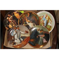 SET OF 6 NORMAN ROCKWELL COLLECTOR PLATES