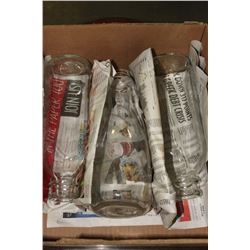 3 VINTAGE MILK BOTTLES