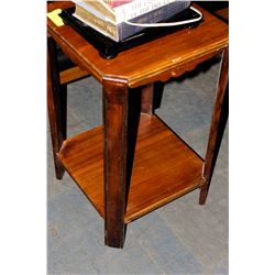 VINTAGE WALNUT PLANT STAND