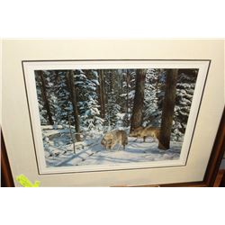 FRAMED AND SIGNED PRINT BY RICHARD PLASSCHAERT
