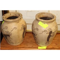 KOKOPELLI VASE X2