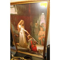 BRITISH PAINTING OF BEING KNIGHTED