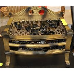 VINTAGE CAST IRON BULBFIREPLACE INSERT