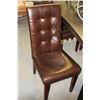 Image 1 : SET OF 4 LEATHERETTE DINING CHAIRS