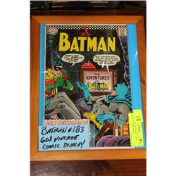 BATMAN NO. 183 12 CENT 1960'S VINTAGE COMIC BOOK
