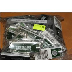 SASK ROUGHRIDER CFL LIGHT KEYCHAINS