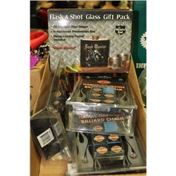 BOX OF HARLEY DAVIDSON COLLECTIBLES