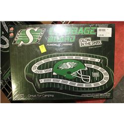 SASK ROUGHRIDERS GLOWIN THE DARK CRIB BOARD