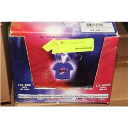 BOX OF JERSEY LIGHT KEY RINGS