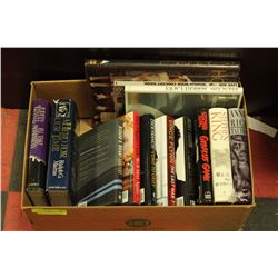 BOX OF ASSORTED HARD COVER BOOKS INCLUDING
