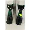 Image 1 : SET OF 2 VINTAGE CAT FIGURINES - 14" TALL
