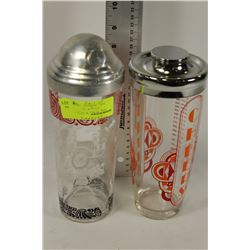PAIR OF VINTAGE COCKTAIL SHAKERS