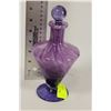 Image 1 : PURPLE ART GLASS PERFUME BOTTLE
