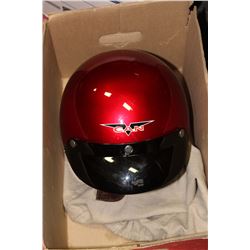 NEW RED MOTORCYCLE HELMET - SIZE XS