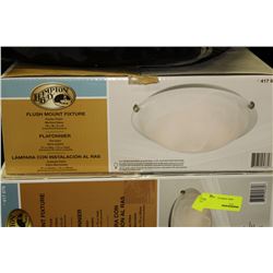 HAMPTON BAY FLUSH MOUNT LIGHT FIXTURE