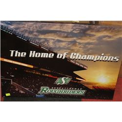 SASK ROUGHRIDERS STADIUM ILLUMINATED