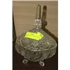 Image 1 : PINWHEEL CRYSTAL LIDDED CANDY DISH