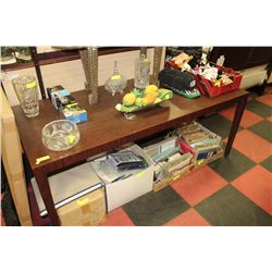 BROWN LONG CONFERENCE STYLE TABLE -