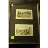 Image 1 : FRAMED PENCIL ETCHINGS GALLERY FRAMED & MATTED