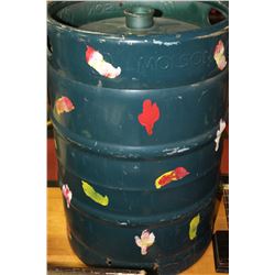 MOLSON PAINTED BEER KEG