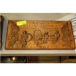 WOOD CARVED WALL HANGING