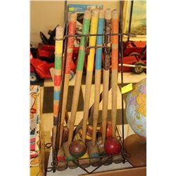 VINTAGE CROQUET SET