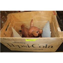 1970'S PEPSI CRATE W CONTENTS