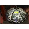 Image 1 : STAINED GLASS TIFFANY STYLE HANGING LAMP