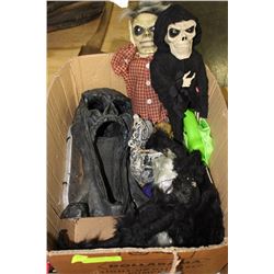 BOX W/ HALLOWEEN DECORATIONS INCL.