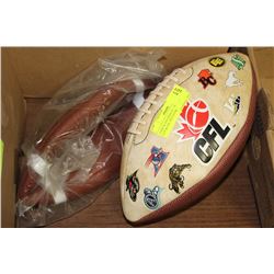 PAIR OF FOOTBALLS - 1997 GREY CUP & CFL SOUVENIR