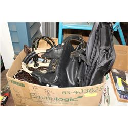 BOX OF LADIES PURSES WITH LAPTOP BAG