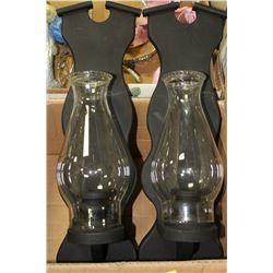 PAIR OF WALL CANDLE HOLDERS