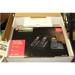 MOTOROLLA 3 PHONE CORDLESS PHONE SET