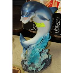 LARGE SEA DOLPHIN STATUE