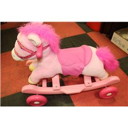 TODDLERS PLUSH PINK HORSE - SQUEEZE EARS FOR