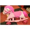 Image 1 : TODDLERS PLUSH PINK HORSE - SQUEEZE EARS FOR