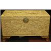 Image 1 : DEEP CARVED SOLID CAMPHOR WOOD HOPE CHEST