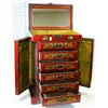 Image 5 : HAND PAINTED 6 DRAWER JEWELLERY BOX