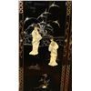 Image 2 : LACQUER WALL PANEL W/ MOTHER OF PEARL DECORATION