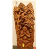 Image 1 : WOODEN HAND CARVED WALL SCULPTURE
