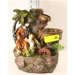 POLYRESIN JESUS WITH CHILD WATER FOUNTAIN