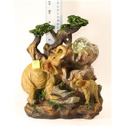POLYRESIN ELEPHANT WATER FOUNTAIN