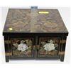 Image 1 : LACQUER JEWELLERY BOX W/ HIDDEN MIRROR & DRAWER