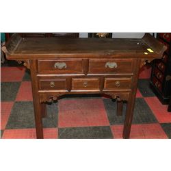 ELMWOOD 5 DRAWER HALL TABLE