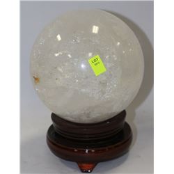 QUARTZ SPHERE W/ BASE